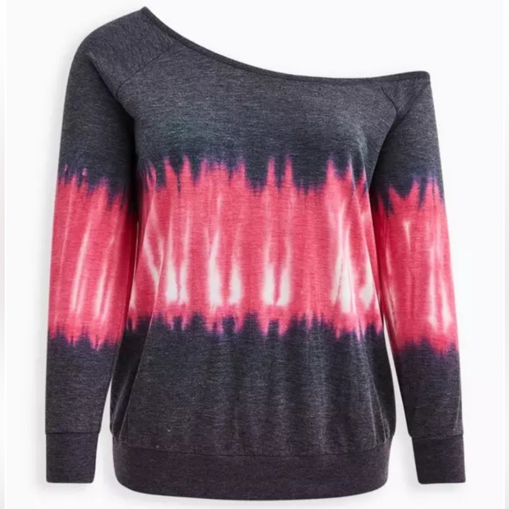 NWOT Torrid Off-Shoulder French Terry Sweatshirt Size 2 (18/20)